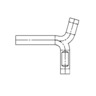 PIPE-EXHAUST,5 IN TEE,24"
