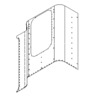PANEL - RIGHT HAND SIDE, SKIN, 48 INCH, WITH DOOR