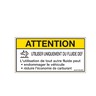 LABEL - CAUTION, DIESEL EXHAUST FLUID, FRENCH