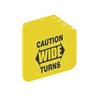 MUDFLAP - 27 INCH, MTR, YELLOW, SYMPLASTIC, RIGHT HAND