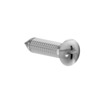 SCREW - TAPPING, OVAL HEAD CROSS RECESS AB, STAINLESS STEEL 8-18 X 1