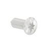 SCREW - TAPPING, AB, OVAL HEAD, STAINLESS STEEL, #8 X 0.5
