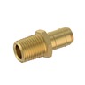 FITTING - STRAIGHT, 1/2 INCH BARB, 1/4 INCH MPT, BRASS