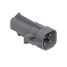 RECEPTACLE - 4 CAVITY, MP150S, PAC15326423, GRAY