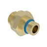 CONNECTOR - 1/4 PTC X M16 O-RING, YELLOW