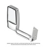 MIRROR ASSEMBLY - HEATED, MANUAL, LEFT SIDE, STAINLESS STEEL