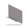 UPHOLSTERY - PANEL, SIDE, 70 INCH, REAR, OPAL GRAY, LEFT HAND