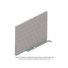 UPHOLSTERY - PANEL, SIDE, 70 INCH, REAR, OPAL GRAY, RIGHT HAND