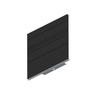 UPHOLSTERY - PANEL, SIDE, 70 INCH, REAR, GRAPHITE BLACK, RIGHT HAND