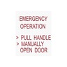 DECAL - EMERGENCY DOOR