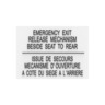DECAL - EMERGENCE EXIT RELEASE