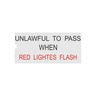 DECAL - UNLAWFUL TO PASS