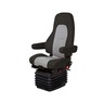 SEAT - ADMIRAL, RIGHT HAND, CTL ULTRA LEATHER, BLACK-GRAY, WITH ARMS