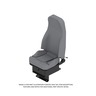 SEAT - 911 RECTANGLE TOOLBOX M2 ARMS, GRAY