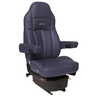 SEAT - LEGACY LO, MID BACK, BLUE DURA LEATHER