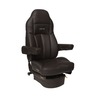 SEAT - LEGACY SILVER, MID BACK, 2W AIR, DRIVER SWIVEL, BLACK ULTRA LEATHER