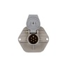 50 SERIES, THREADED STACKING STUDS, 7 SPLIT PIN, GREY PLASTIC, SURFACE MOUNT, RECEPTACLE