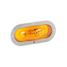 YELLOW, LED, OVAL SIDE TURN LAMP W/GRAY