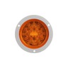 SUPER44, LED, YELLOW ROUND, 42 DIODE, REAR TURN SIGNAL, GRAY FLANGE, 12V