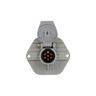 50 SERIES, 20A, 7 SPLIT PIN, GREY PLASTIC, SURFACE MOUNT, RECEPTACLE
