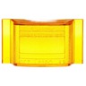 LENS - SIGNAL - STAT, Rectangular, YELLOW, REPLACEMENTS LENS FOR M/C LIGHTS