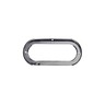 OPEN BACK, CHROME GROMMET COVER FOR 60 SERIES VISOR COVER AND2 X 6 IN. OVAL LIGHTS