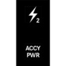 SWITCH - ROCKER-M2, 2 POSITION, ACCY POWER 2