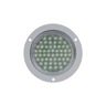 44 SERIES, LED, 54 DIODE, CLEAR, ROUND, DOME LIGHT, GRAY FLANGE, 12V, KIT