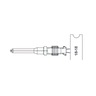 TERMINAL -Female, S16, NICKEL PLATED, 0.8 -2