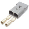 CONNECTOR - BATTERY CABLE, PLUG, 2 GAUGE, 50 AMPS, GRAY