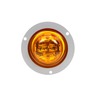 10 SERIES, HIGH PROFILE, LED, YELLOW ROUND, 8 DIODE, M/C LIGHT, POLYCARBONATE, GRAY FLANGE, 12V, KIT