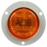 30 SERIES, LED, YELLOW ROUND, 2 DIODE, ABS, M/C LIGHT, P3, GRAY FLANGE, 12V