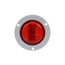 30 SERIES, LED, RED ROUND, 2 DIODE, LOW PROFILE, M/C LIGHT, P3, GRAY FLANGE, 12V