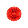 30 SERIES, LED, RED ROUND, 6 DIODE, LOW PROFILE, M/C LIGHT, POLYCARBONATE, 12V
