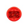 30 SERIES, LED, RED ROUND, 6 DIODE, LOW PROFILE, M/C LIGHT, POLYCARBONATE, 12V