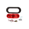 SUPER 60, LED, STROBE, 36 DIODE, OVAL RED, RED GROMMET, CLASS II, METALIZED, 12V, KIT