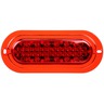 LAMP - LED, STROBE, 36 DIODE, OVAL RED, RED FLANGE MOUNT, CLASS II, FIT AND FORGET S.S., 12V, SUPER 30