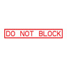 DECAL - DO NOT BLOCK