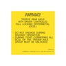 DECAL - DRIVER CONTROL DIFFERENTIAL LOCK, WARNING
