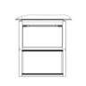 SASH - WINDOW, 30INCH, STANDARD/CLEAR/LAMINATED, 3 INCH STOPS