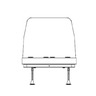 SEAT ASSEMBLY - S3B, 26 INCH,FLOOR, RIGHT SIDE, NON RESTRAINT