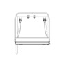 SEAT ASSEMBLY - 37.5 INCH, WALL MOUNT