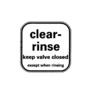 PLATE / CLEAR - RINSE