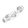 AXLE ASSEMBLY - FRONT, MX 23-160R, ALUMINUM WHEEL