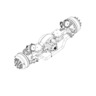 AXLE ASSEMBLY - FRONT, MX23-160R, ALUMINUM WHEEL
