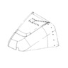 FAIRING - ROOF ASSEMBLY, 34 INCH, BAKED,2 HORN