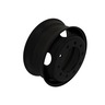 WHEEL - DISC, HUB PILOTED, STEEL, 19.50 X 7.50, 6.40 INCH OFFSET, BLACK, 5 HAND HOLES, 0.44 INCH DISC THICKNESS