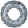 WHEEL - HUB PILOTED, ALUMINUM, 24.50 X 8.25 INCH, 6.60 INCH OUTSET, 10 .827