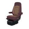 SEAT - WIDE RIDE II, LOW PROFILE, HIGH, RED/TAN, ULTRA LEATHER, RIGHT & LEFT, ARM BSC