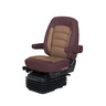 SEAT - WIDE RIDE II, LOW PROFILE, MID RED-TAN, RIGHT & LEFT, ARM-BSC